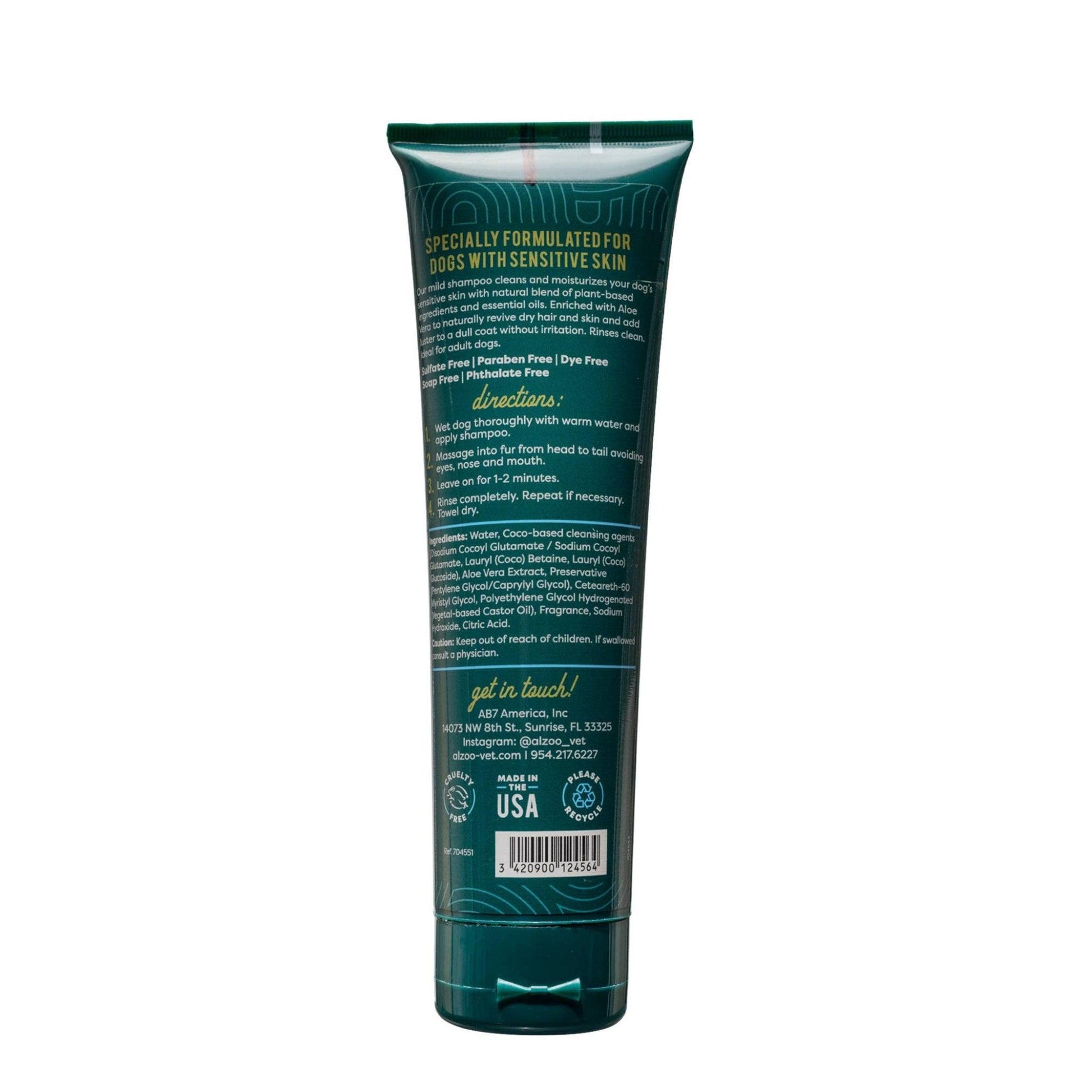 ALZOO Hypoallergenic Plant-Based Dog Shampoo with Rice Milk Fragrance - 8oz-4