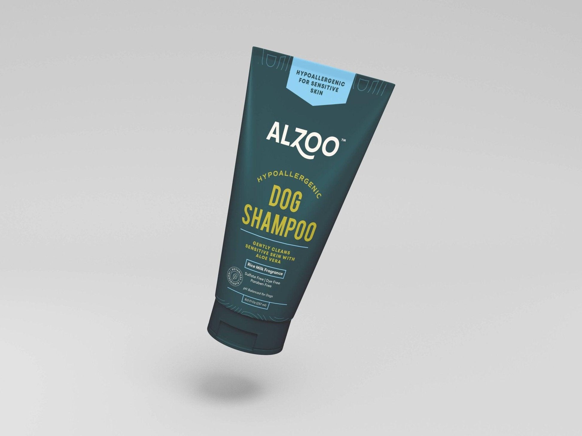 ALZOO Hypoallergenic Plant-Based Dog Shampoo with Rice Milk Fragrance - 8oz-3